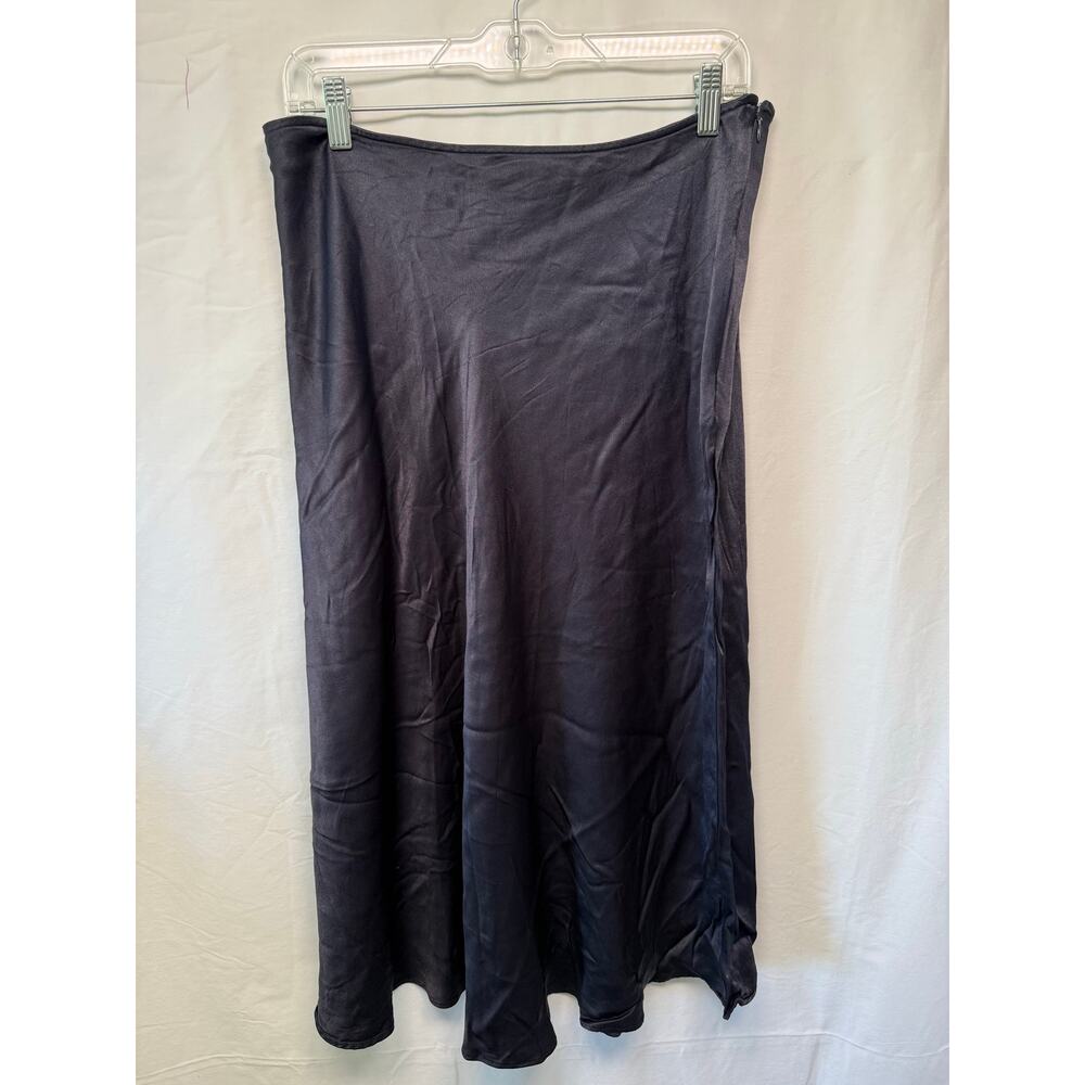 Boden Simple Bias Navy Blue Slip Skirt, Size 14 (UK 18)